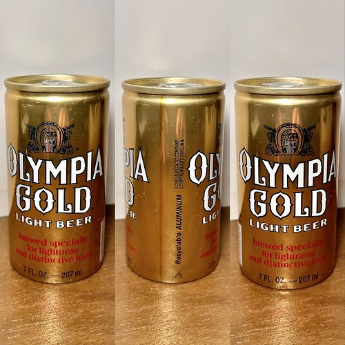 Beer Can - Olympia Gold Light Beer - 01, 7oz, Ring-tab, Aluminum
