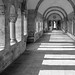 2023 (challenge No. 3 - old unpublished pics) - Day 352 - columns and shadows on b&w, Pest Castle, Budapest, Hungary 2010