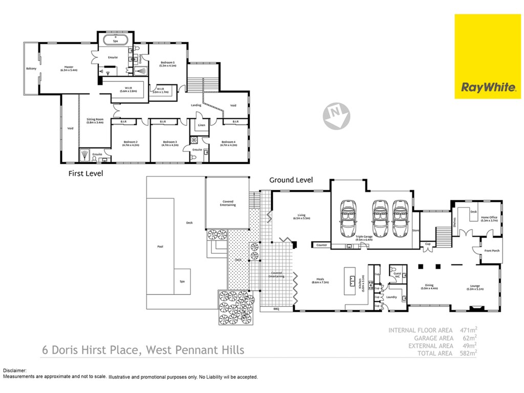 6 Doris Hirst Place, West Pennant Hills NSW 2125 floorplan