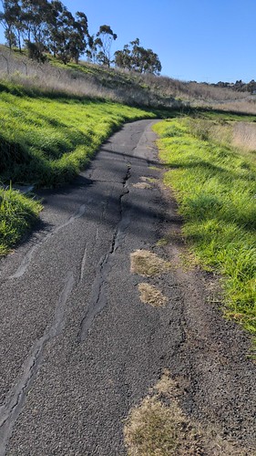 Poor path surface and design on M80 Trail, Gowanbrae