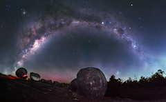 Milky Way at Boulder Rock - Lesley, Western Australia