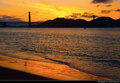 Golden Gate Bridge at Sunset, San Francisco, CA, USA