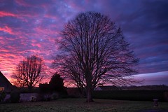 Purple Sunset in Boësses