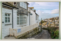 View from Church Hill, Port Isaac, Cornwall, England UK