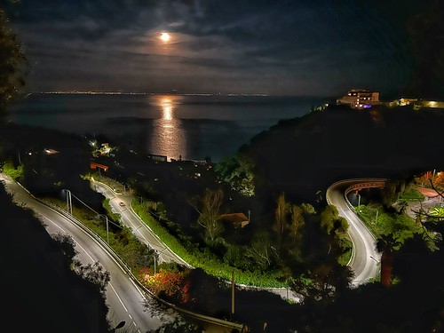 Taormina by night, Sicily