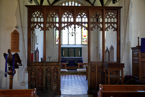 Ss Peter and Thomas' Church, Stambourne, Essex - chancel rood screen