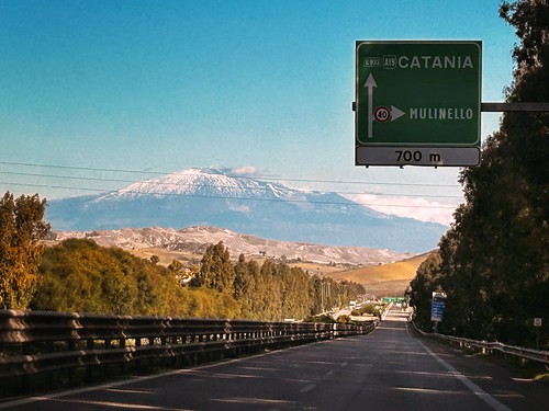 Road from Palermo to Catania, Sicily