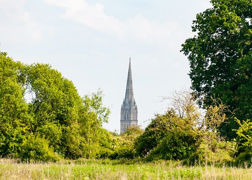 Framed - The Steeple of Salisbury Cathedral - Wiltshire