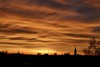 Oberschwaben Raunchte sunset, Germany