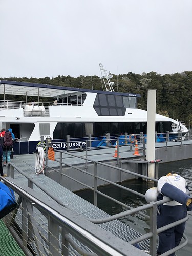 Ferry from Lake Manapouri to the Power Station