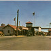 Santa Fe Street entrance to International Bridge, between El Paso, Texas and Cd. Juarez, Mexico. (Kodachrome by Jack Taylor)