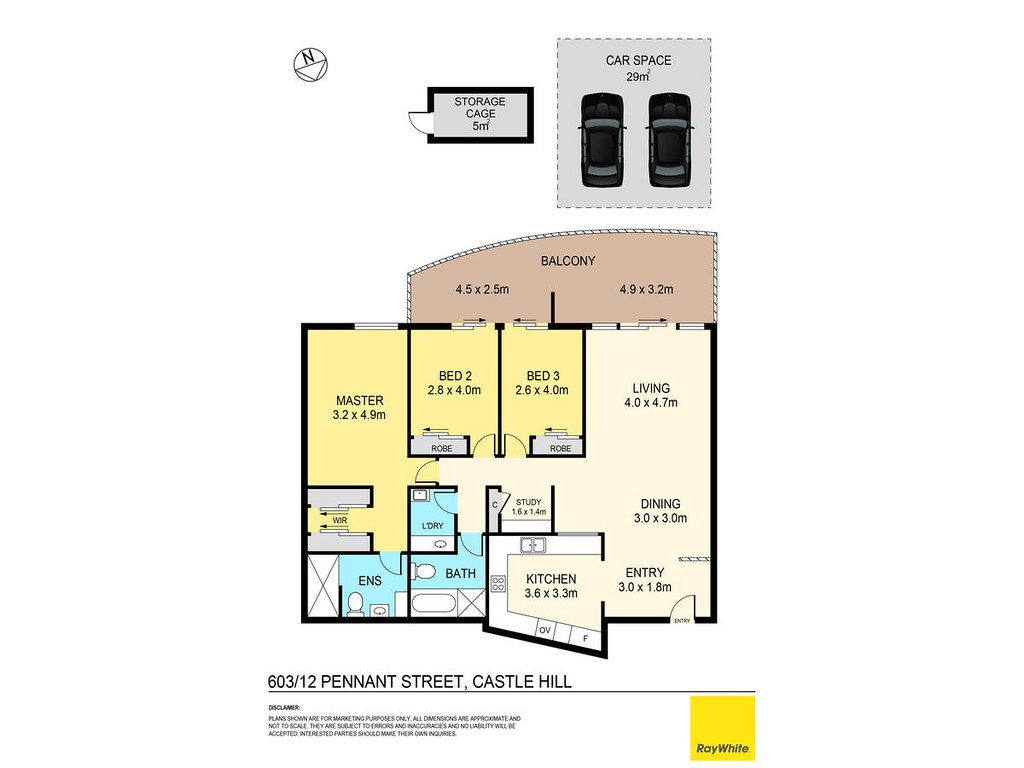 603/12 Pennant Street, Castle Hill NSW 2154 floorplan