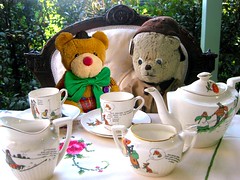 Paddington and Oleg Take Tea on the Terrace
