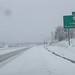 Snow on I-5 in south Ashland