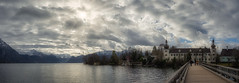 Traunsee - Winterpanorama with Clouds