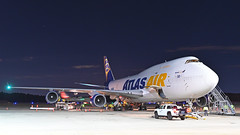 Atlas Air Boeing 747-400F (N472MC) at KRDU UPS ramp on 12/30/2023 at 6:33 am.