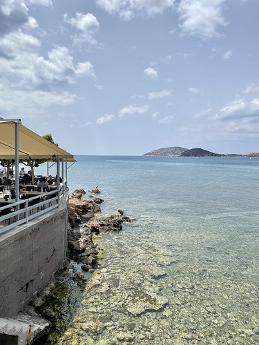 Mediterranean Sea from The 4 Brothers Restaurant, Leof. Athinon Souniou, Palea Fokea, Greece