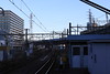 Toei 10-300 Series Train across JR Tracks at the East of Hashimoto Station