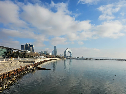 Baku, Azerbaijan, waterfront on the Caspian Sea (3)