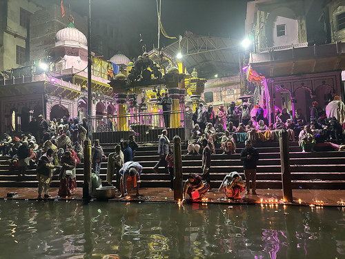 Darshan on Yamuna river, Mathura, India