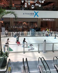 Xtraice Rink set up at a shopping mall in Panama