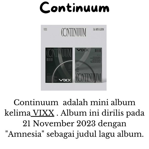 Ayo beli, Segera Wa 0819-3563-1404, Album vixx continuum