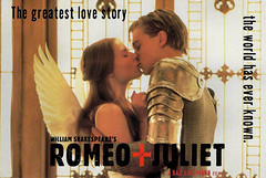 Claire Danes and Leonardo DiCaprio in Romeo + Juliet (1996)