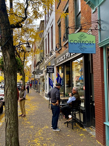 October 12, 2022: Autumn in the Market Street Historic District, Corning, New York