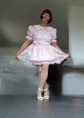 my lovely new light pink dress