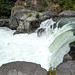 High water flow at the Cheakamus River waterfall