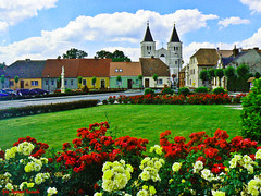 Babimost - The town square and church