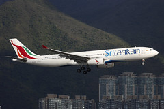 4R-ALR, Airbus A330-300, SriLankan Airlines, Hong Kong