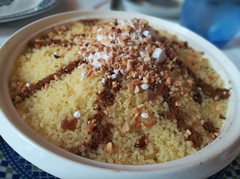 Moroccan Seffa, sweet moroccan couscous