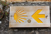 Camino Sign - on the Church Wall