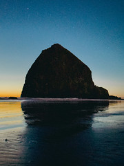 The iconic Haystack Rock - Cannon Beach, Oregon