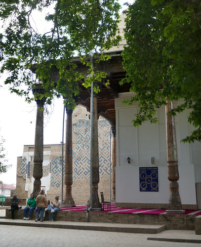 Iwan de la mosquée de l'imam Khazrati, Dorus Saodat, Chakhrisabz, province de Kachkadaria, Ouzbékistan.