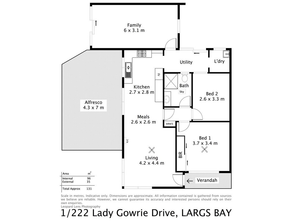 1/222 Lady Gowrie Drive, Largs Bay SA 5016 floorplan