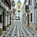 Tiled alley in Ronda, Spain
