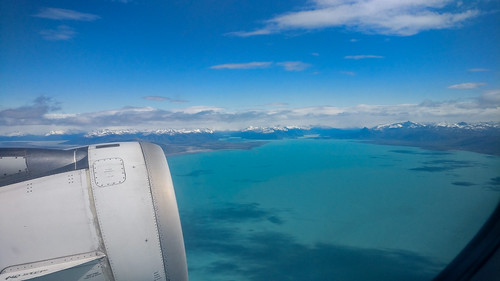 Flying over El Calafate, Patagonia