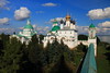 View to church of Dmitry Rostovskiy and Yakovlevskaya Church from the wall of Spaso-Yakovlevsky Monastery, Rostov the Great, Russia