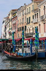 Gondolas on Canale Grande, Venice, Italy
