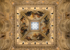 The ceiling above the Grand Staircase, Opéra Garnier, Paris