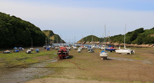 Coombe Martin LIfeboat at low tide,  Devon, 10th August 2011