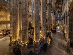 Chorumlauf und linkes Seitenschiff Basilika St. Maria del Mar
