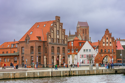 Ensembel am Alten Hafen in Wismar