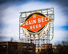 Grain Belt Beer Sign, Minneapolis Riverfront 2/25/24 - EXPLORED!
