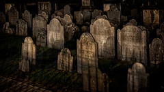 King's Chapel Burial Ground at Night
