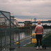 Will I ever see him again? - The locks of the Kiel Canal in Kiel-Holtenau are among the largest locks in the world.