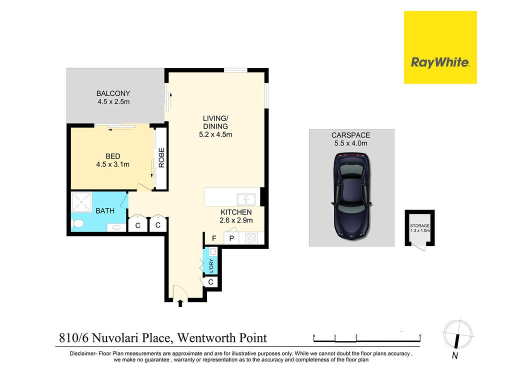 810/6 Nuvolari Place, Wentworth Point NSW 2127 floorplan