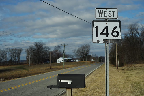 AL146 West Sign at AL79